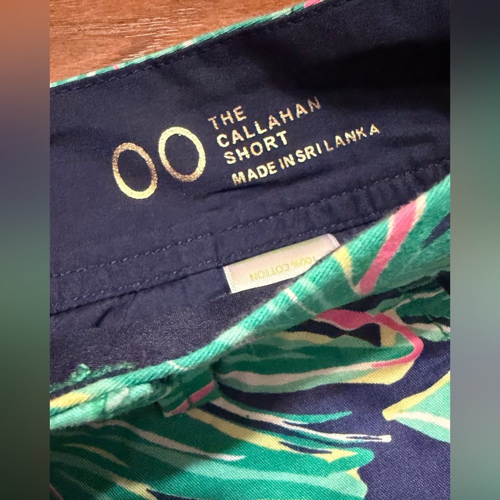 Lilly Pulitzer Callahan Shorts Bright Navy Tiger Palm Tropical Print beach babe - Picture 6 of 6